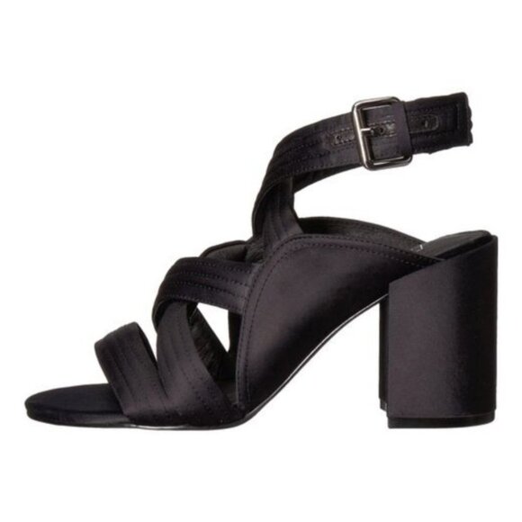 sz 7 new SOL SANA Gabby satin leather heels sandals - Picture 1 of 12